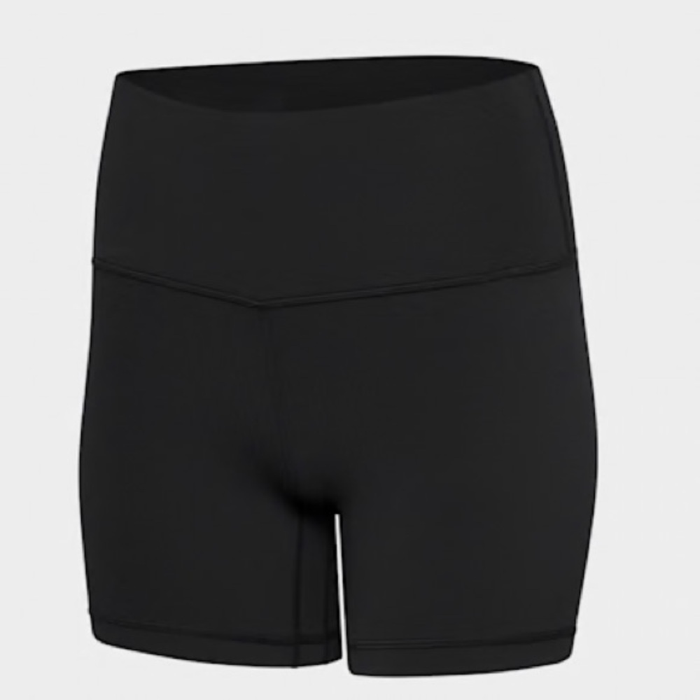 Aritzia GOLDEN Black High-Waist Shorts 5” Inseam Size 14 - Picture 2 of 7